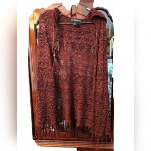 United States Cardigan hooded sweater